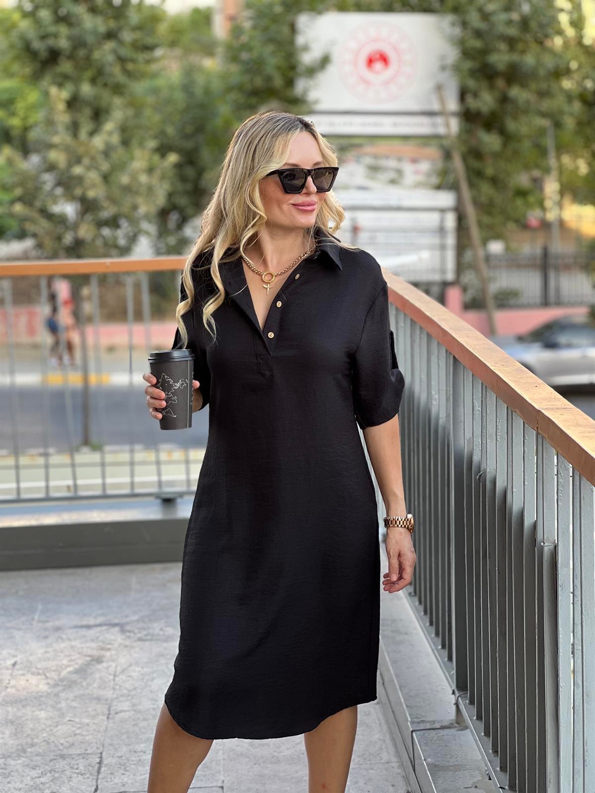 Siyah Basic Elbise