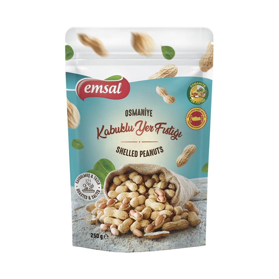 Emsal Kavrulmuş Tuzlu Kabuklu Osmaniye Yer Fıstığı 250 gr