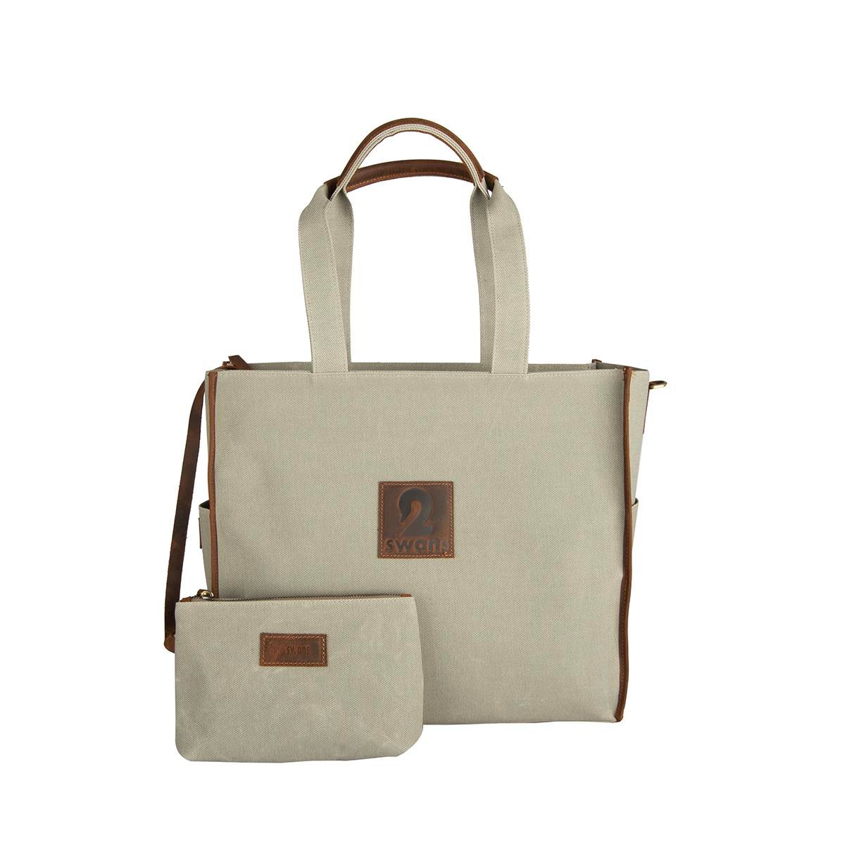 Kanvas Çanta Açık Yeşil Büyük Boy