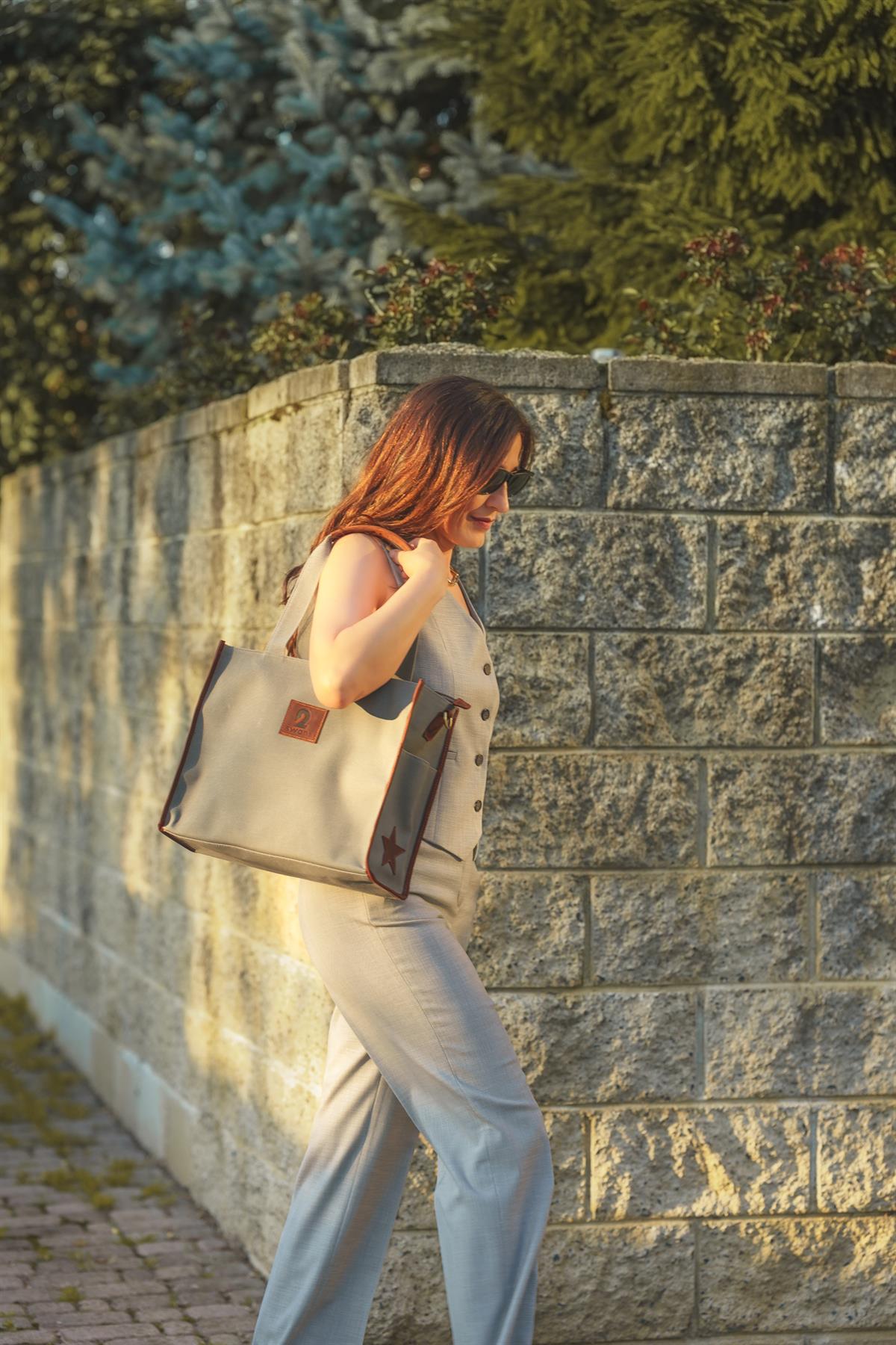 Kanvas Çanta Açık Yeşil Orta Boy