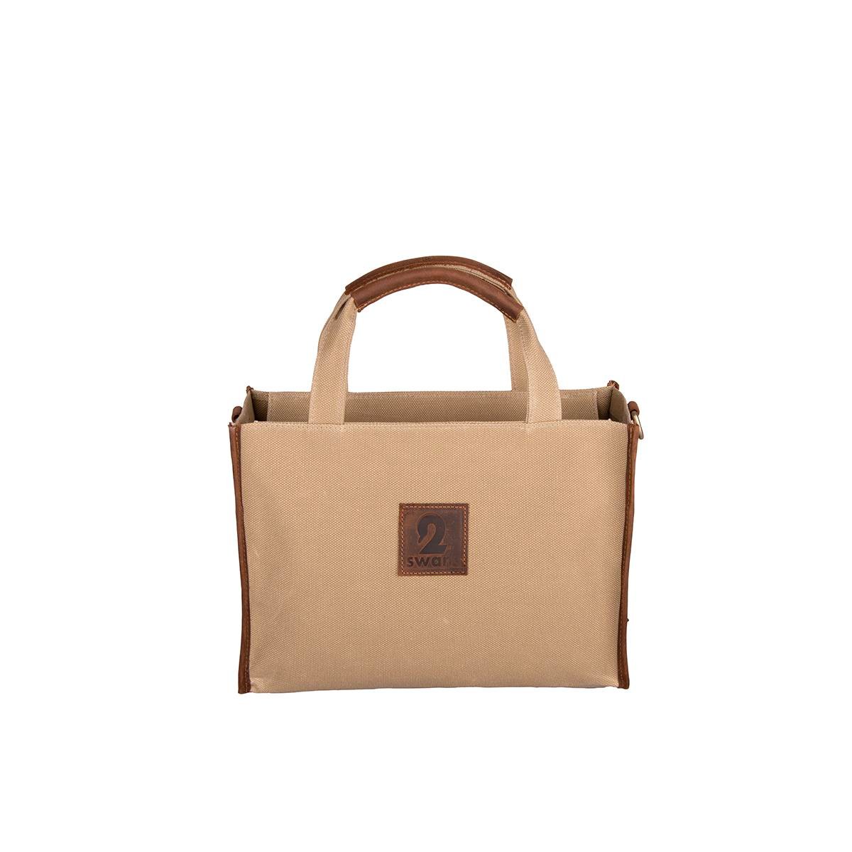 Kanvas Çanta Bej Küçük Boy