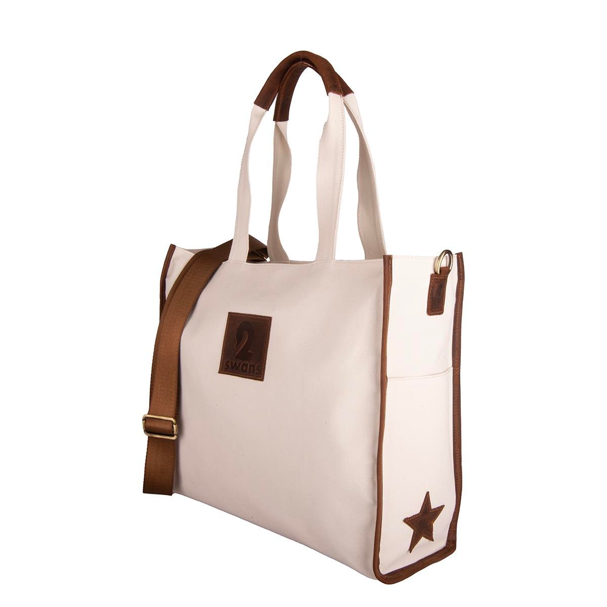 Kanvas Çanta Ekru Büyük Boy