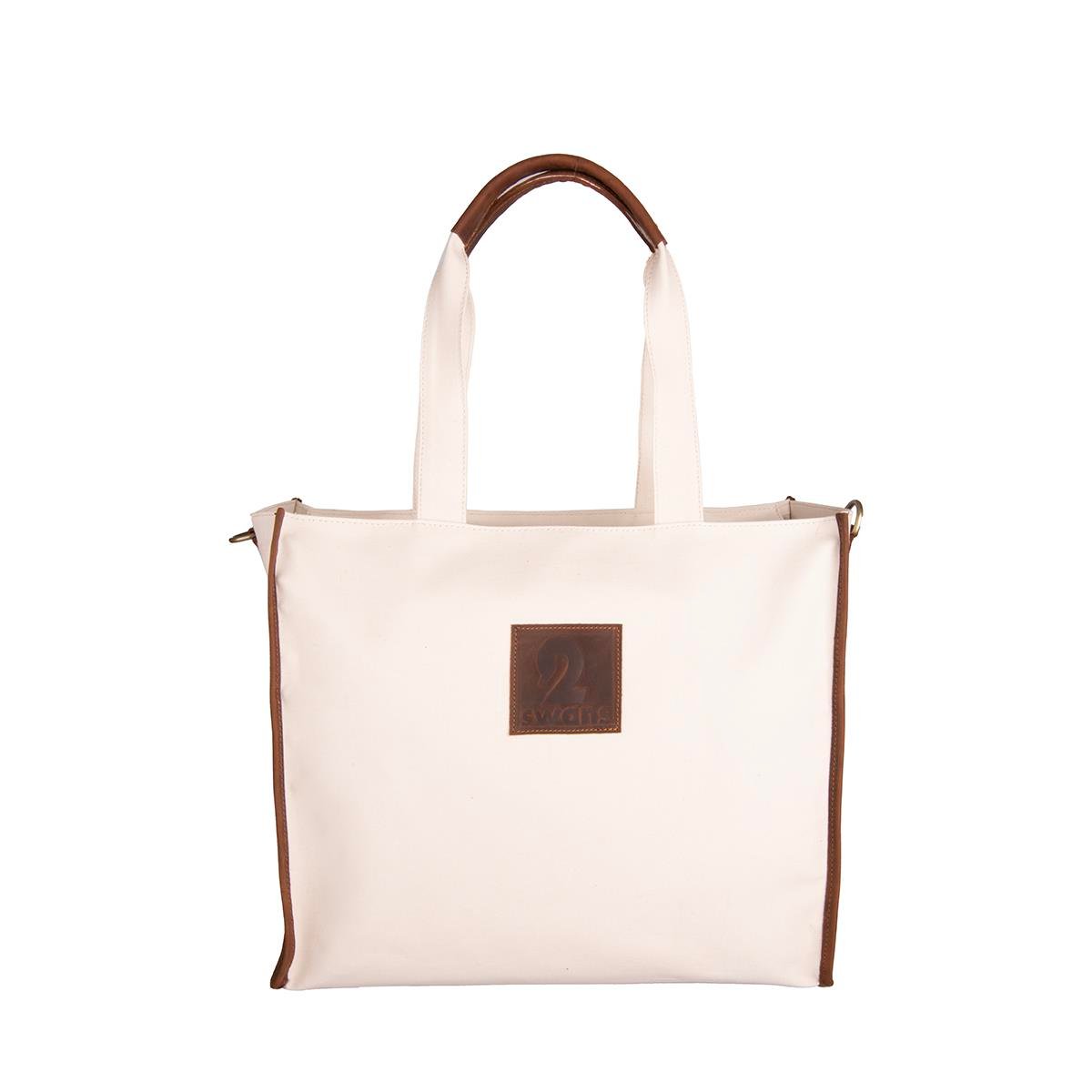 Kanvas Çanta Ekru Büyük Boy