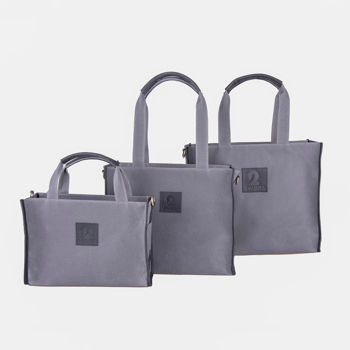 Kanvas Çanta Gri Küçük Boy