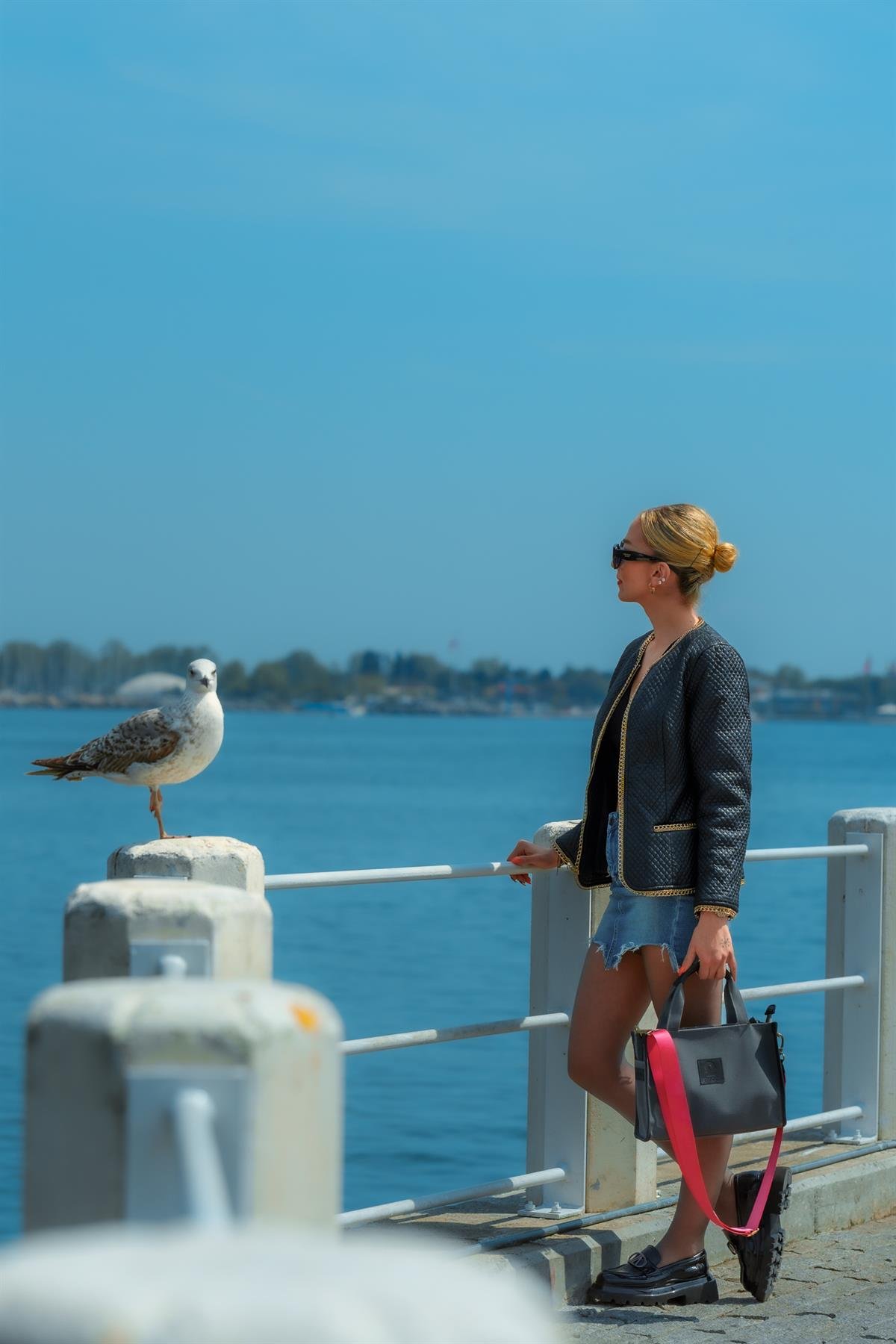 Kanvas Çanta Gri Küçük Boy