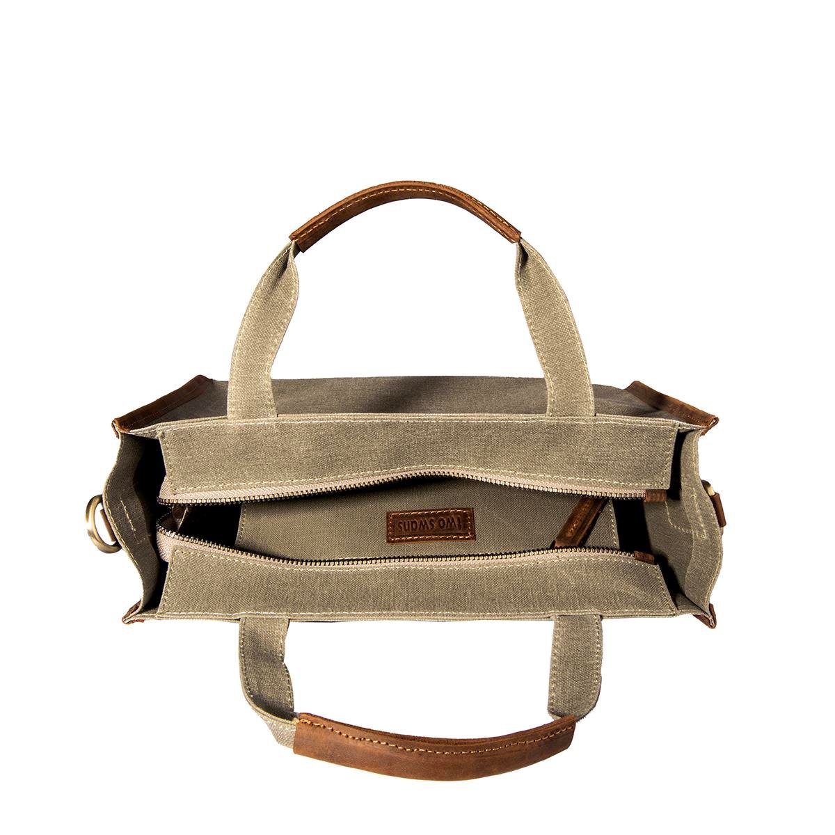 Kanvas Çanta Haki Küçük Boy