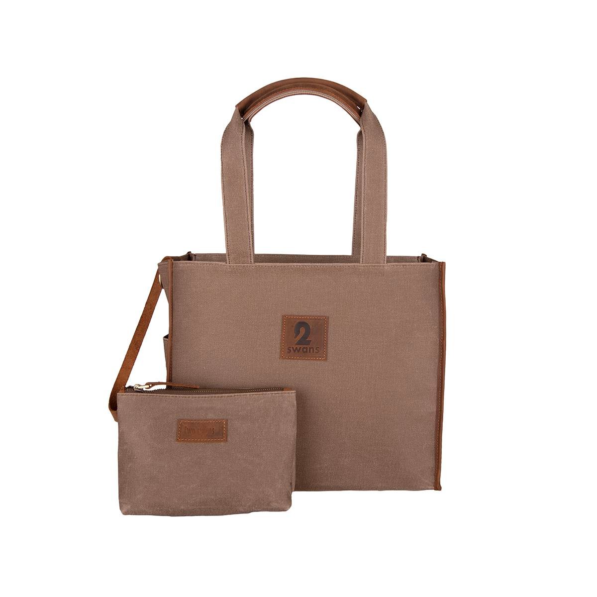 Kanvas Çanta Kahve Orta Boy