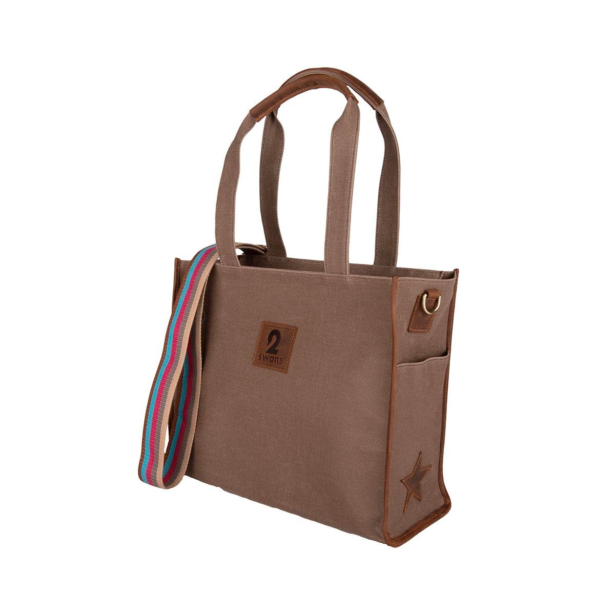 Kanvas Çanta Kahve Orta Boy