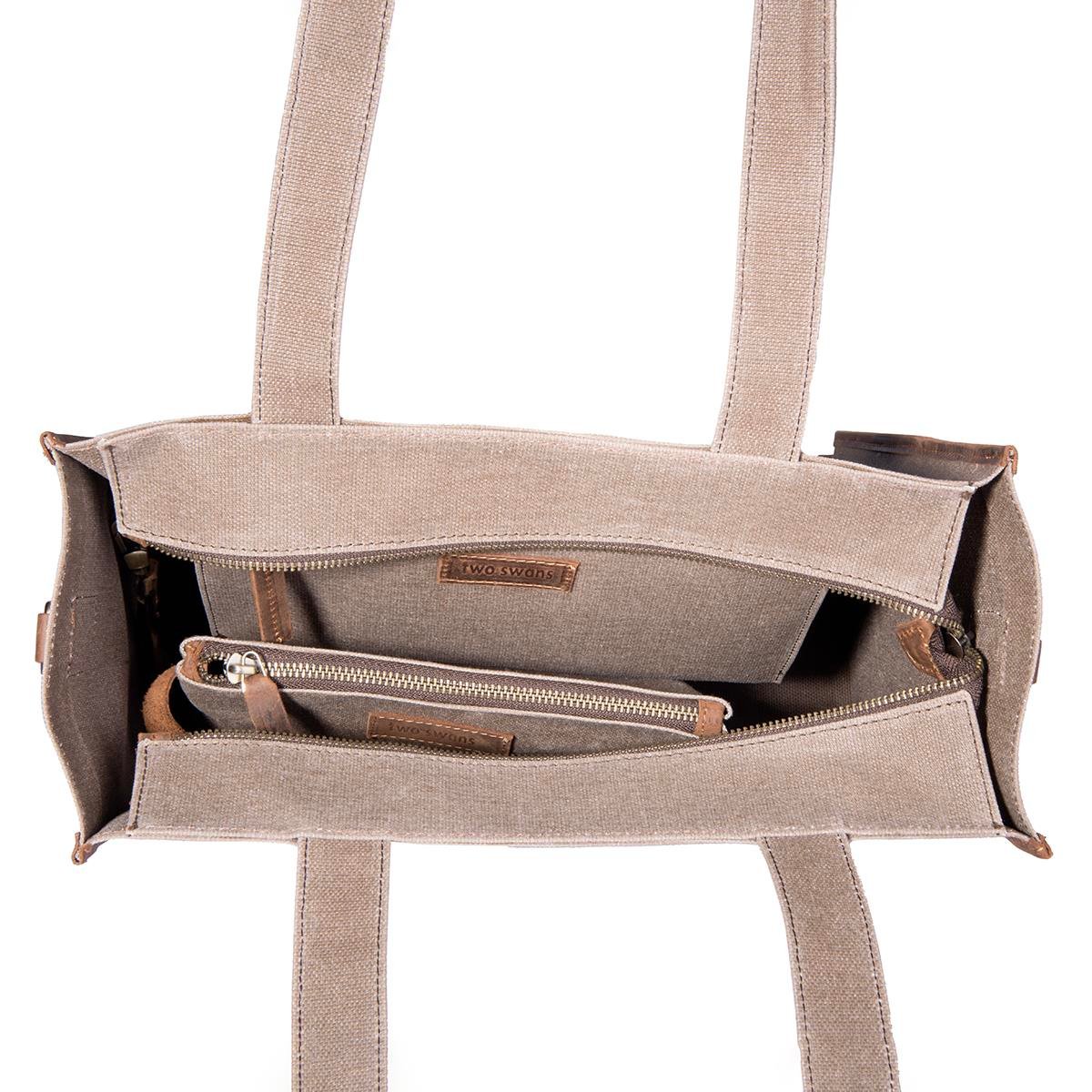 Kanvas Çanta Kahve Orta Boy