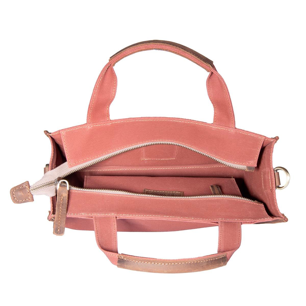 Kanvas Çanta Kiremit Küçük Boy