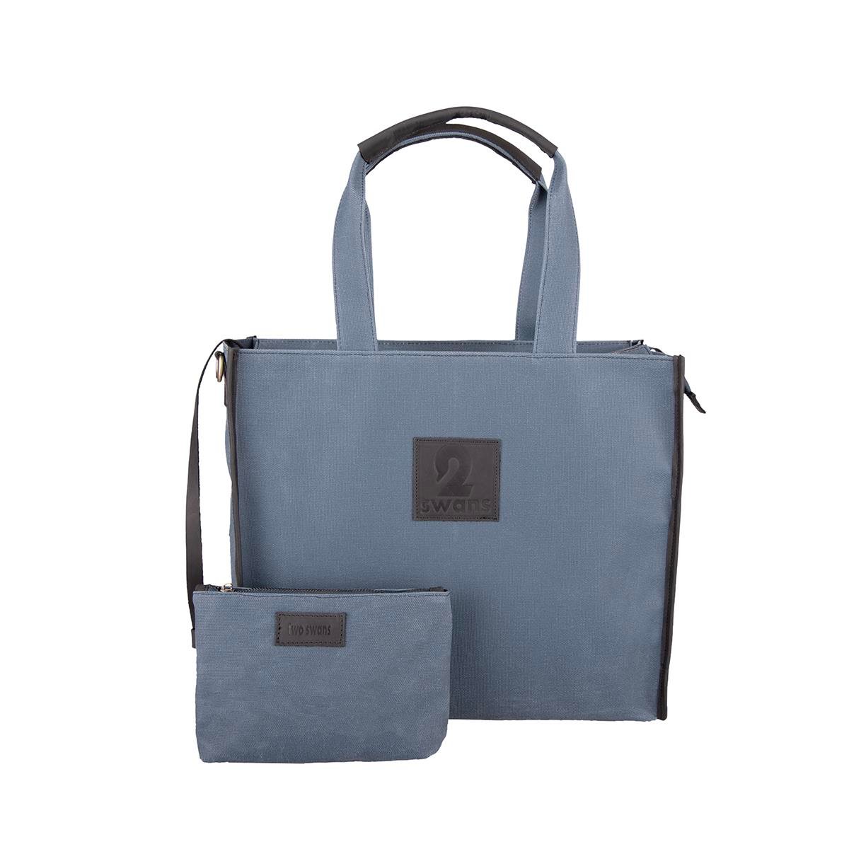 Kanvas Çanta Mavi Büyük Boy