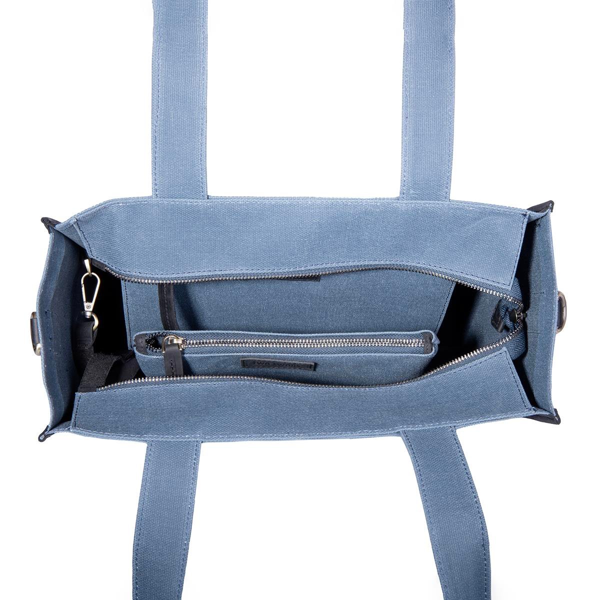 Kanvas Çanta Mavi Büyük Boy