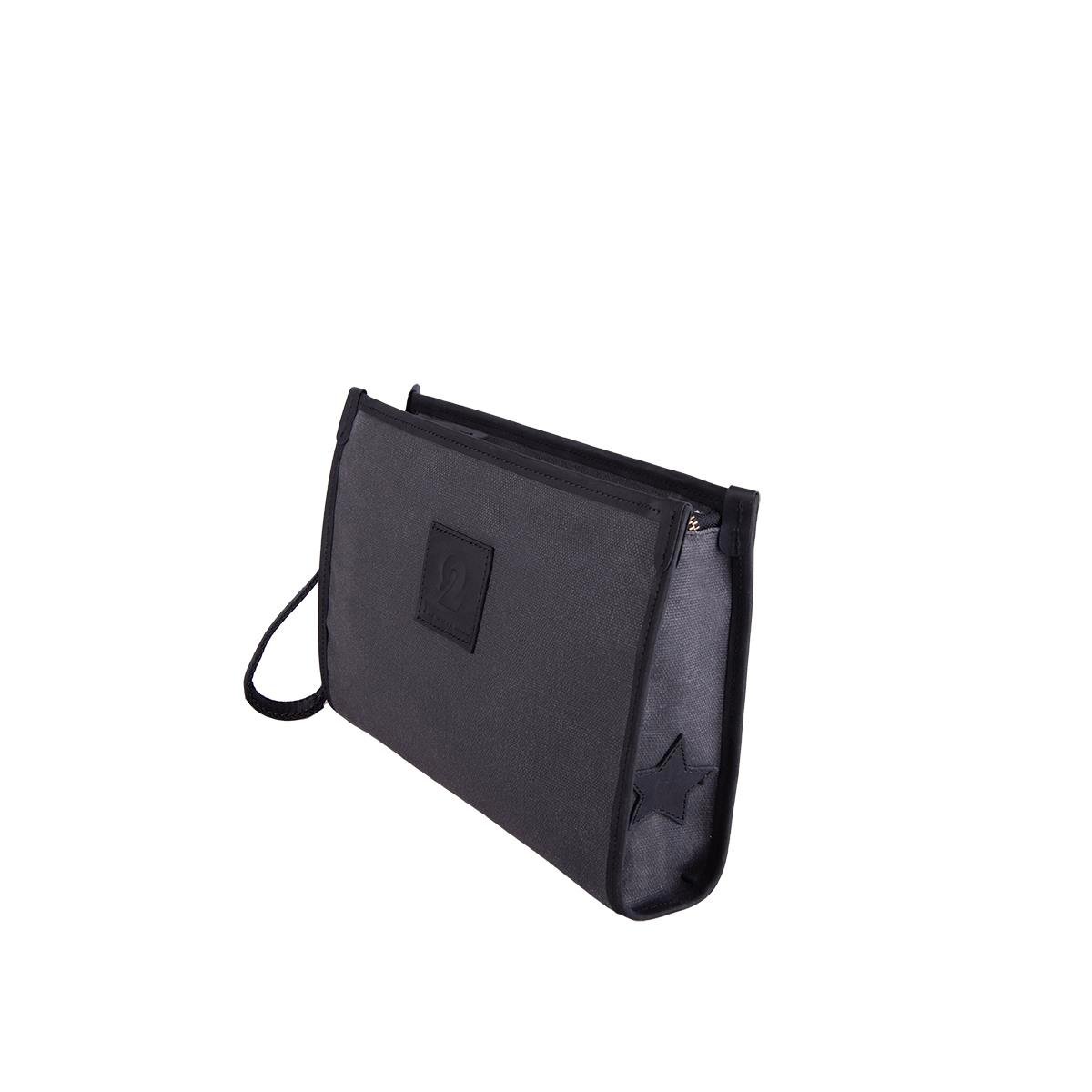 Kanvas Clutch Antrasit Standart Boy