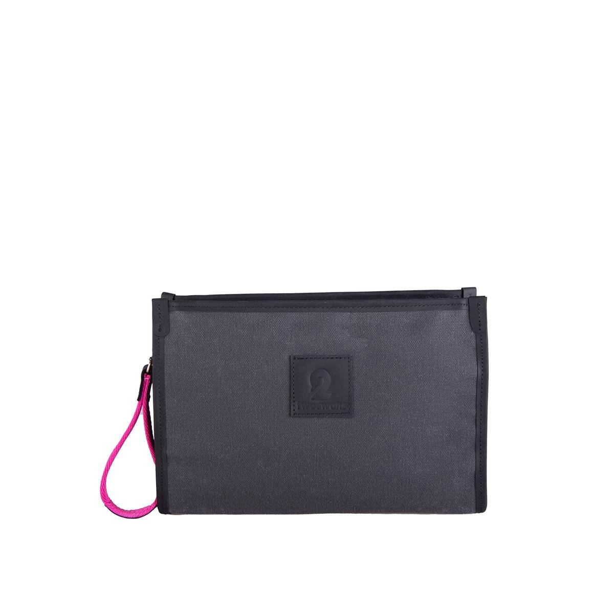 Kanvas Clutch Antrasit Standart Boy