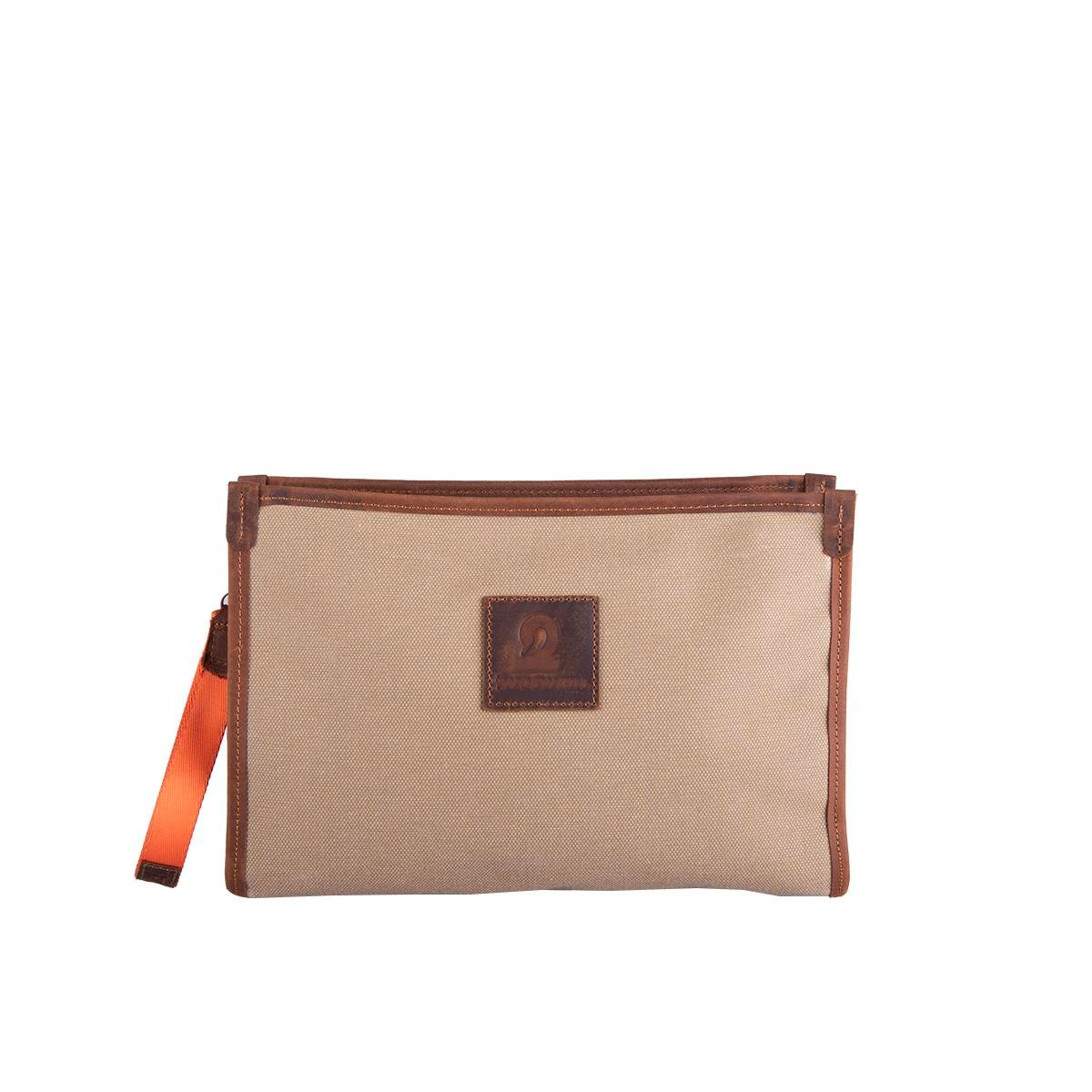 Kanvas Clutch Bej Standart Boy