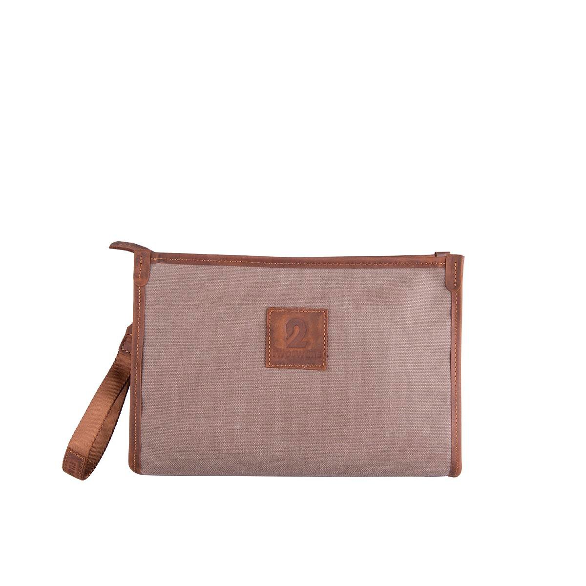 Kanvas Clutch Kahve Standart Boy