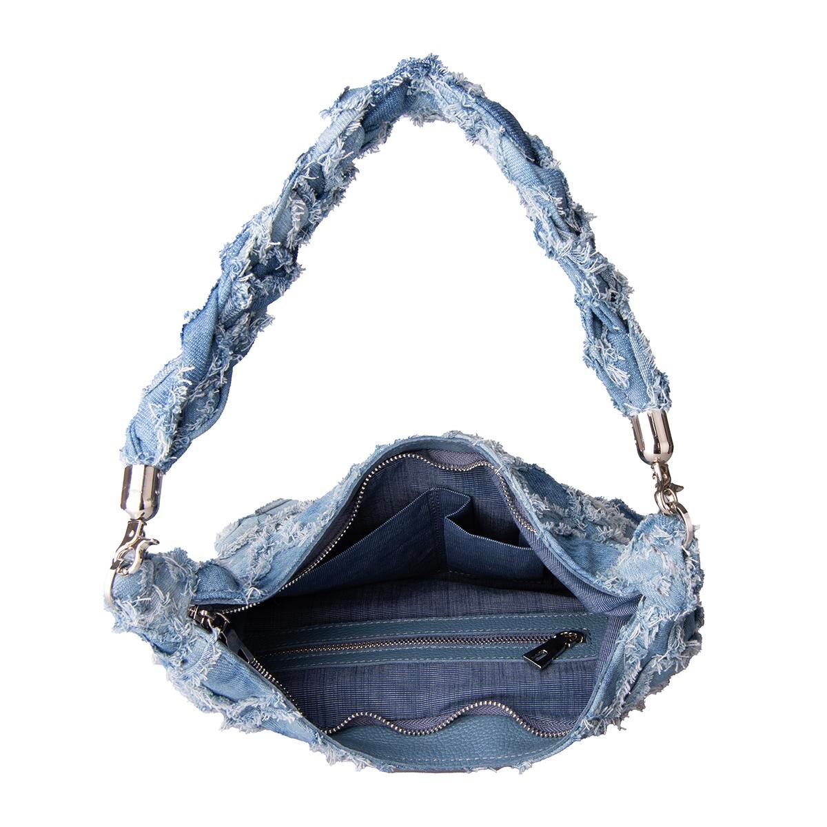 Kot Omuz Çantası Açık Mavi