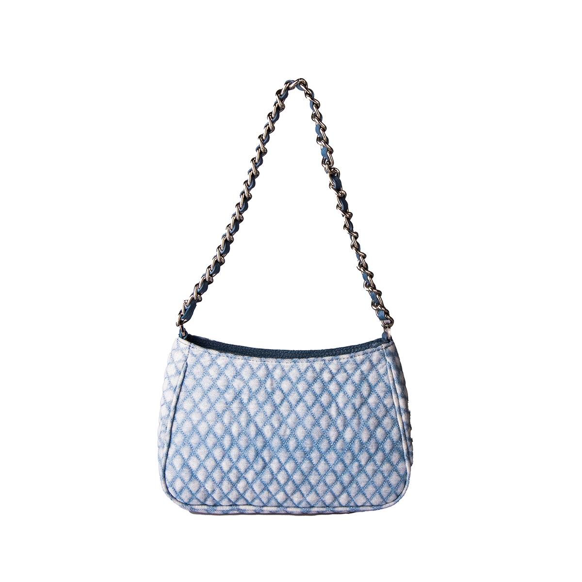 Kot Omuz Çantası Soluk Mavi