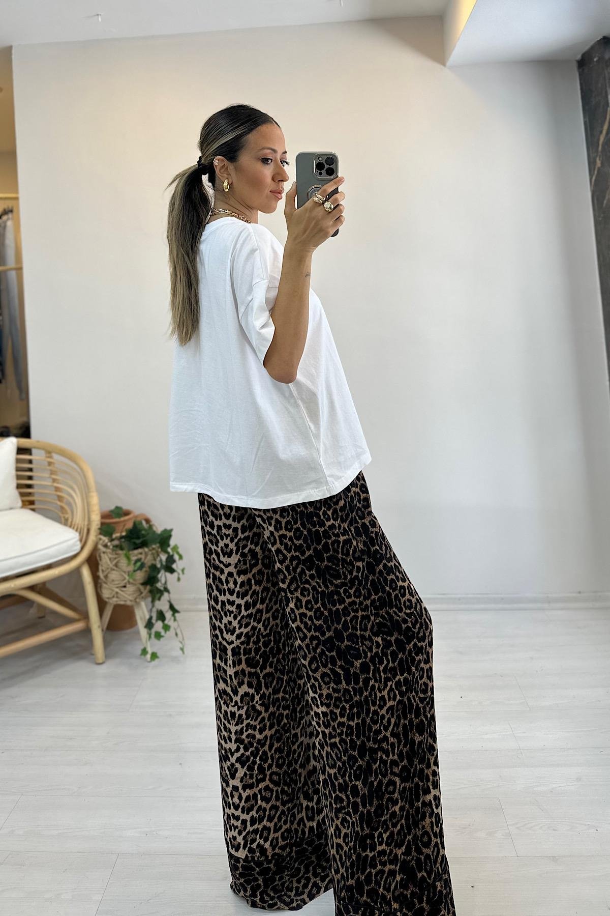 Oversize Tshırt - Beyaz