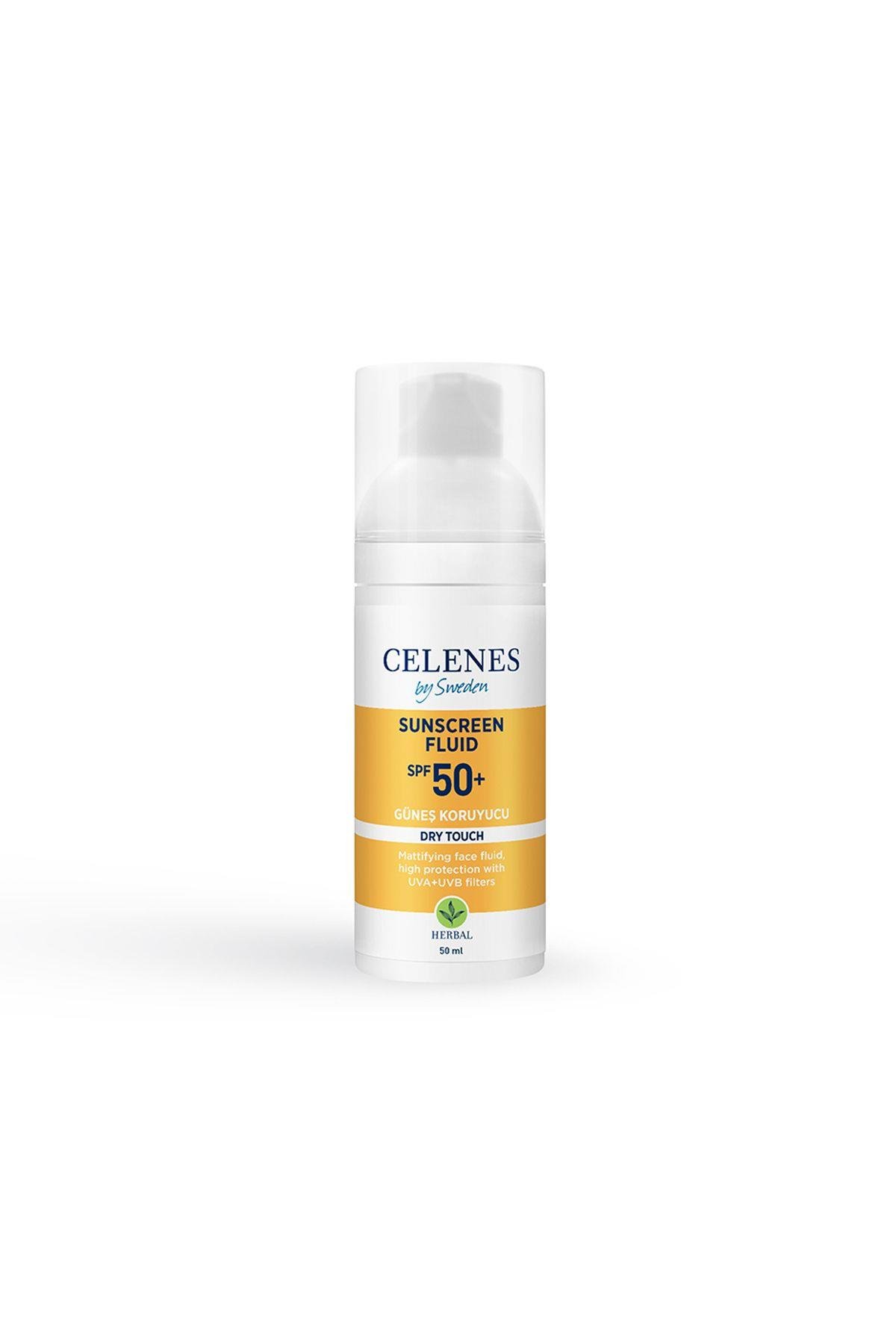 Celenes by Sweden Herbal Dry Touch Yüksek Korumalı Fluid 50 Spf / Güneş Koruyucu