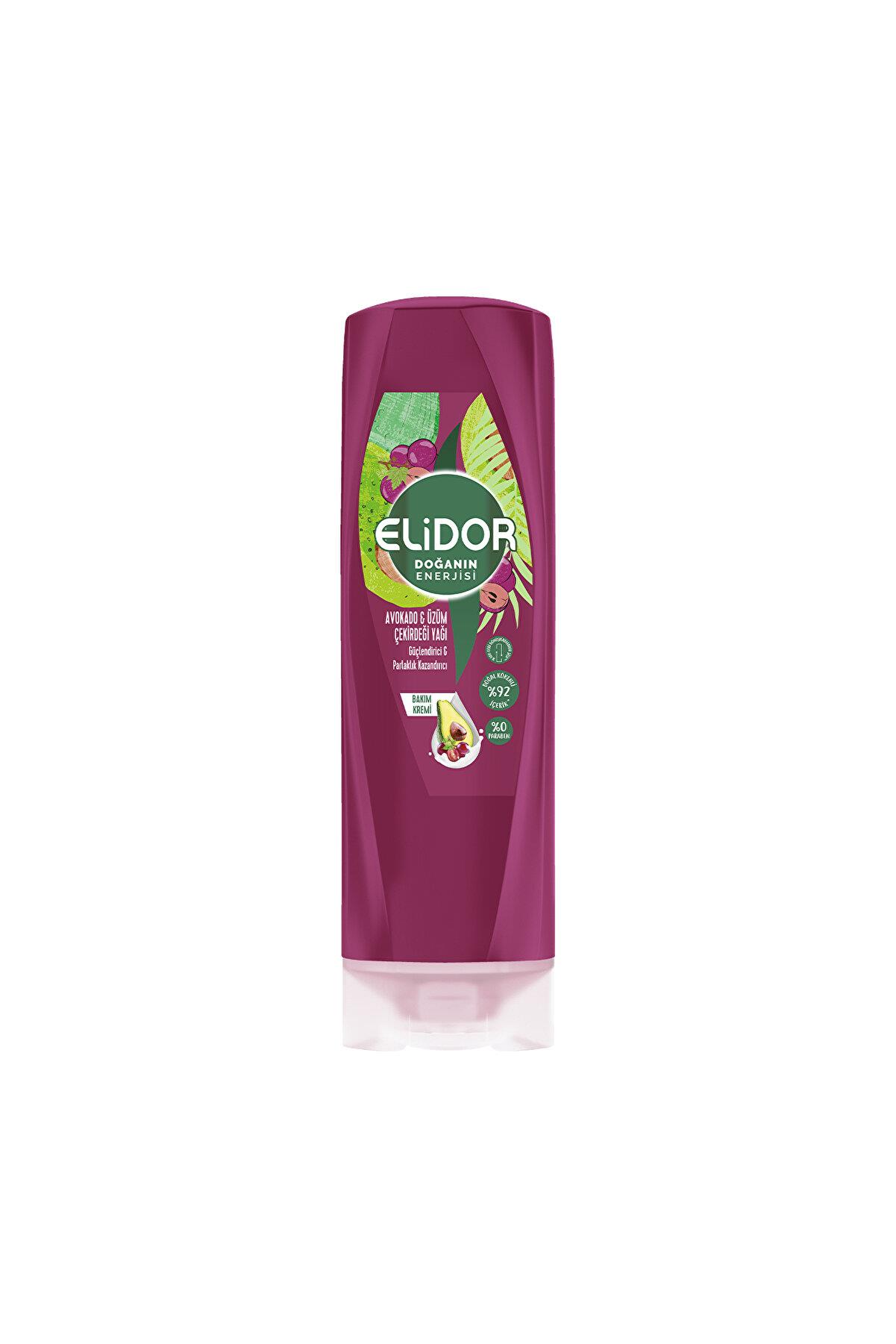 Elidor Doğanın Enerjisi Saç Bakım Kremi Avokado Ve Üzüm Çekirdeği Yağı 350 ml