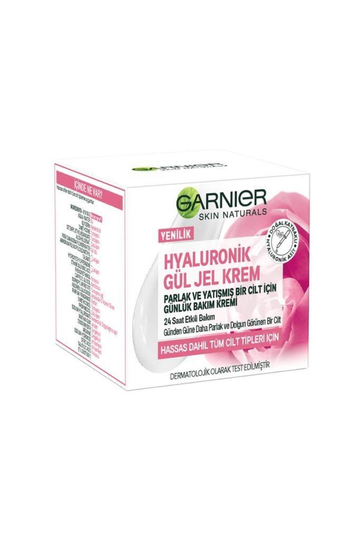 Garnier Hyaluronik Gül Jel-krem - Parlak Ve Yatışmış Bir Cilt İçin Günlük Bakım Kremi