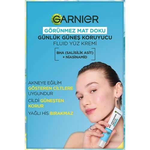 Garnier Saf Ve Temiz Bha Niasinamid Günlük Güneş Koruyucu Fluid Yüz Kremi Spf50 40ml