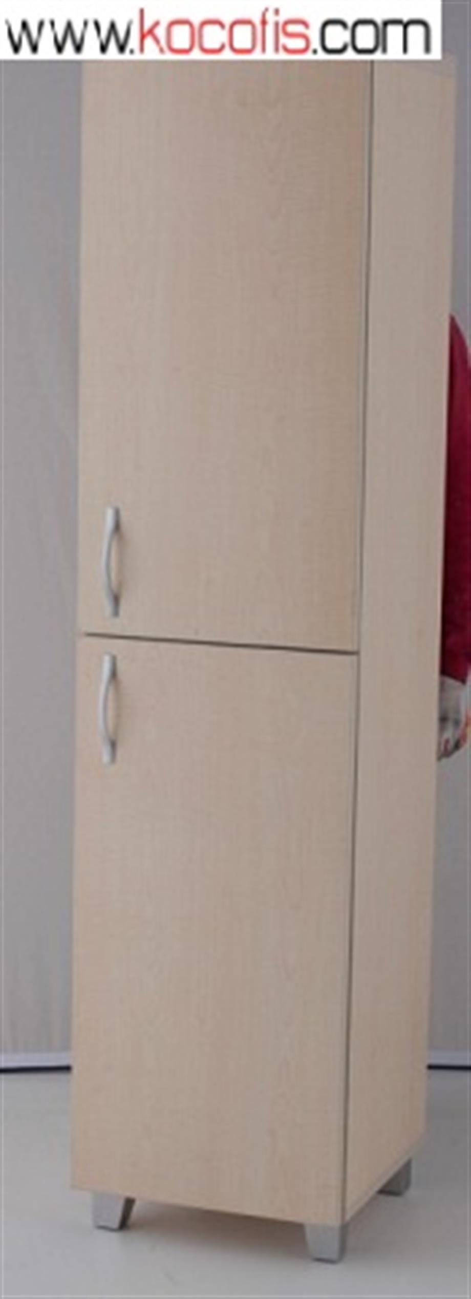 160lık Yarım 2 Ahşap Kapaklı Dolap