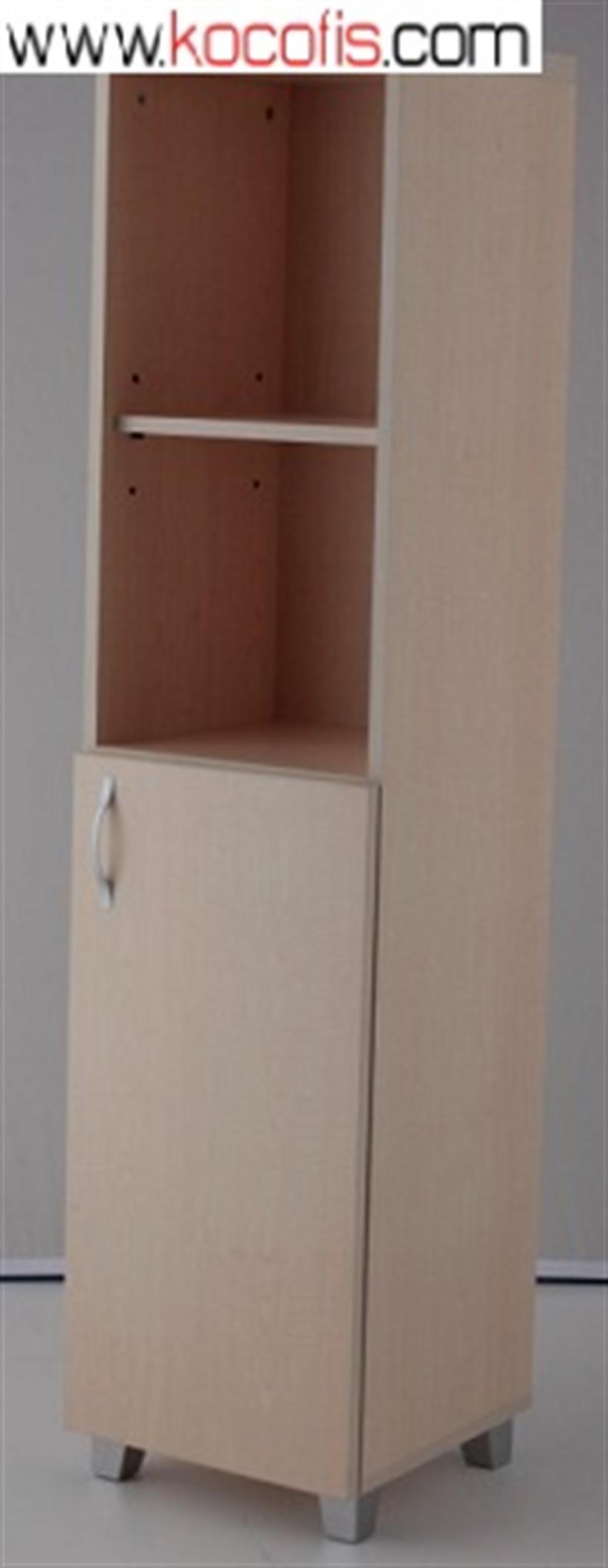 160lık Yarım Tek Ahşap Kapaklı Dolap