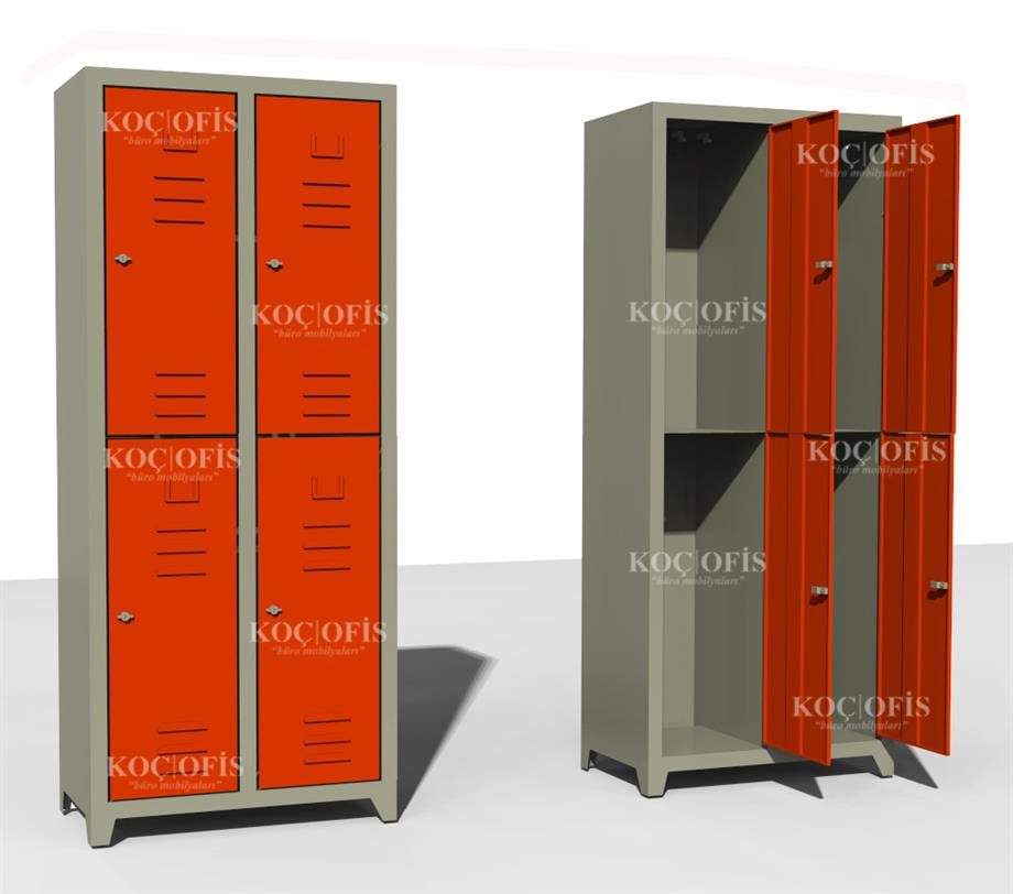 ÇELİK SOYUNMA DOLABI EKO DÖRTLÜ