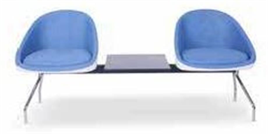 MOVİE MODERN İKİLİ SEHPALI BEKLEME KOLTUGU