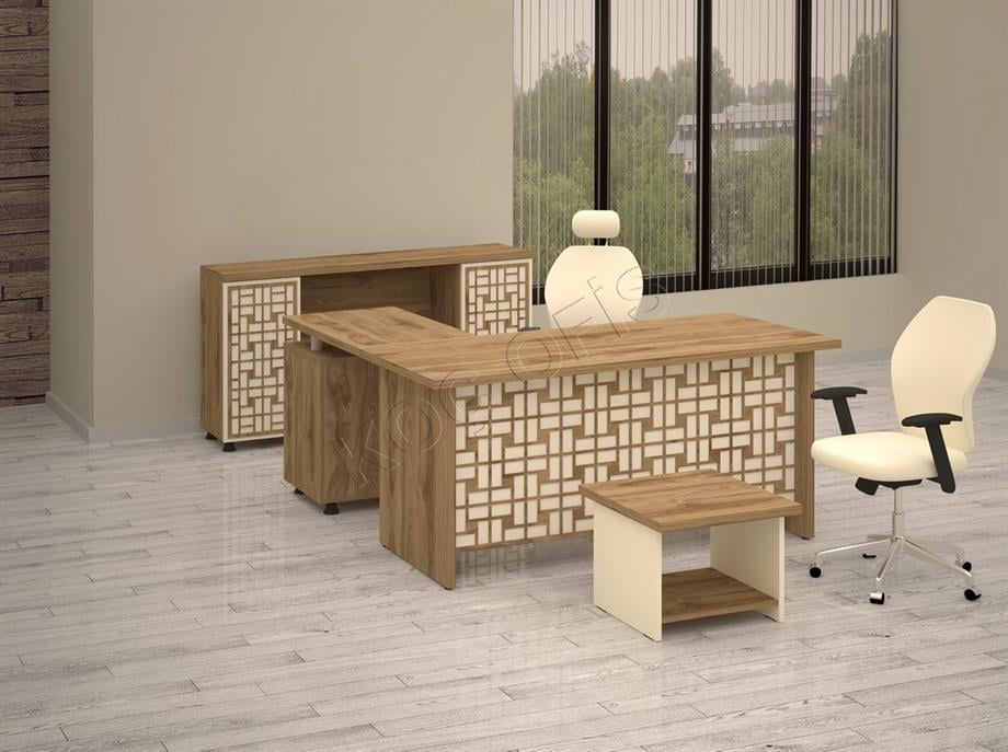 ORIENT MODERN YÖNETİCİ MASA TAKIMI DOLAP DAHİL 160 CM