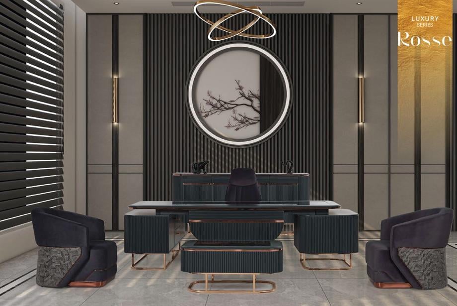 ROSSE VİP YÖNETİCİ MASA TAKIMI 250CM