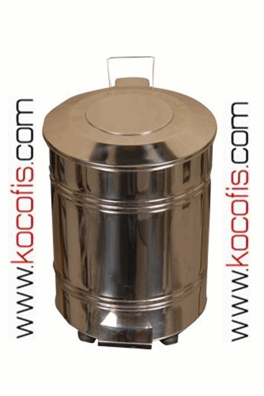 Ş203 50 Litre Pedallı Paslanmaz Çöp Kovası