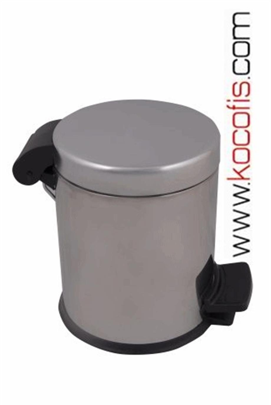 Ş213 3 Litre Pedallı Paslanmaz Plastik İç Kovalı Çöp Kovası