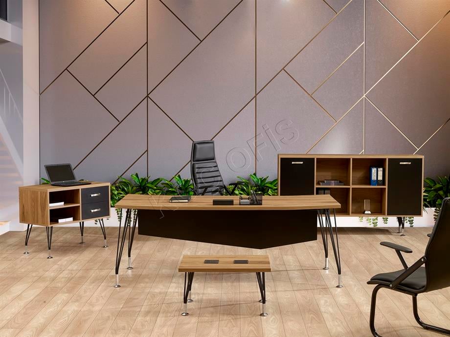 TEOS MODERN YÖNETİCİ TAKIMI DOLAP DAHİL 200CM