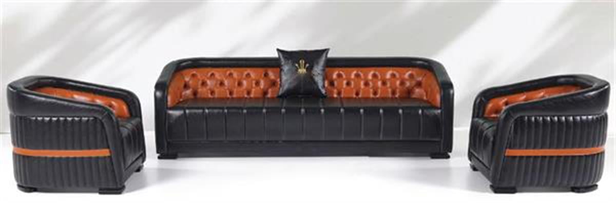 VERSACE VİP OFİS KANEPE TAKIMI 1 #43;1 #43;3