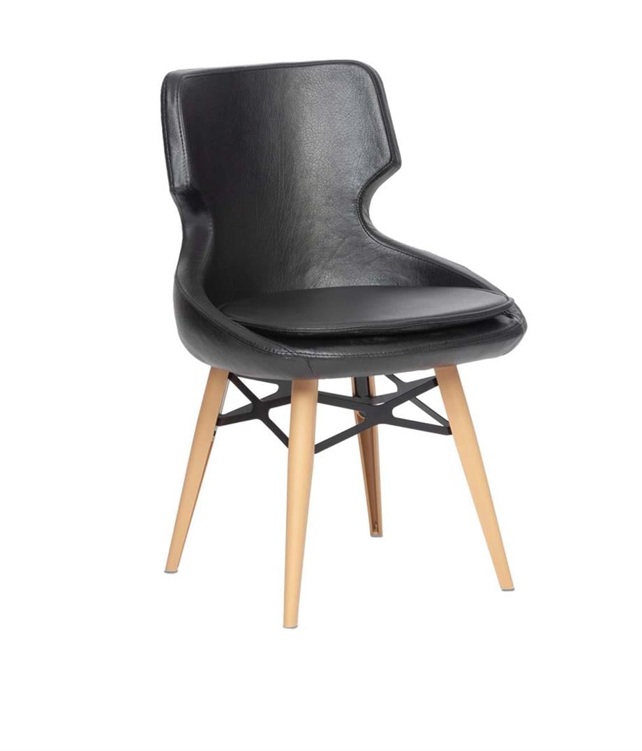 ZAGA AHŞAP AYAKLI SANDALYE