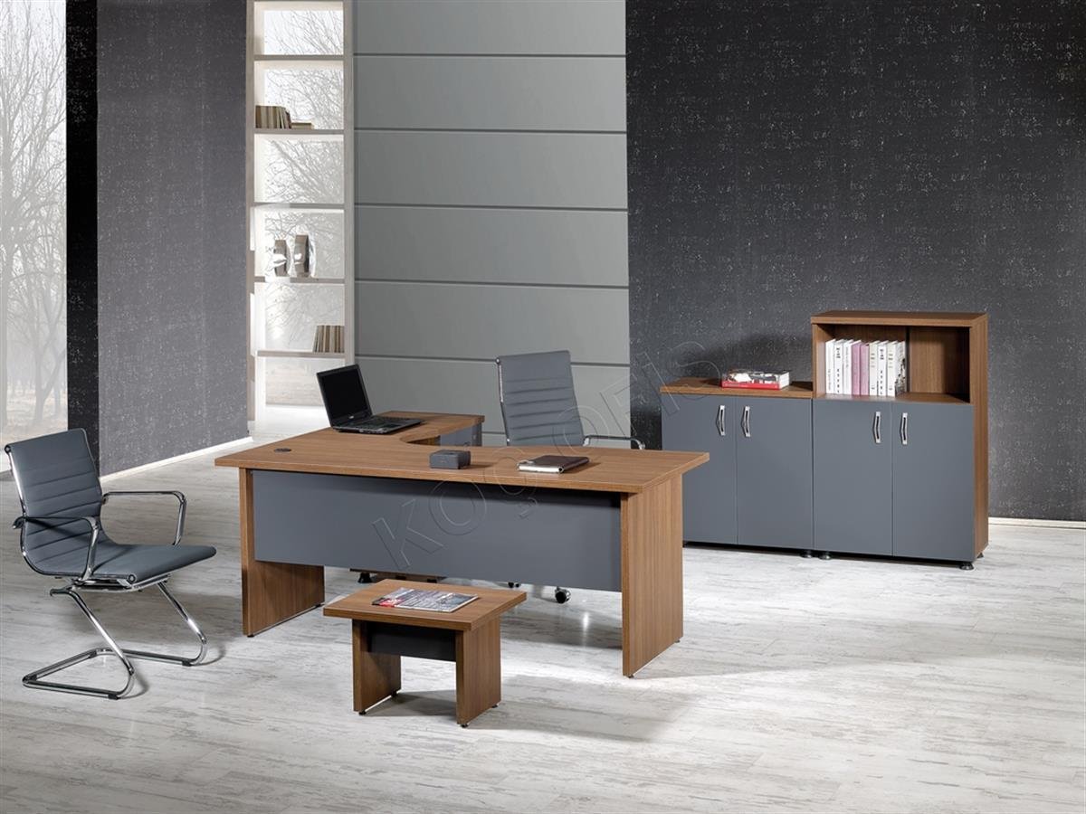 Zeus Metal Ayaklı Personel Masası Takımı 160Cm Dolap Dahil