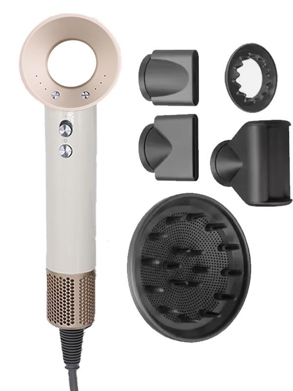 ARZTECH BLDC Güçlü saç kurutma makinesi 12 aparatlı full set  GÖKKUŞAĞI krem