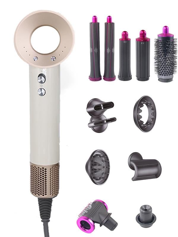 ARZTECH BLDC Güçlü saç kurutma makinesi 12 aparatlı full set  GÖKKUŞAĞI krem