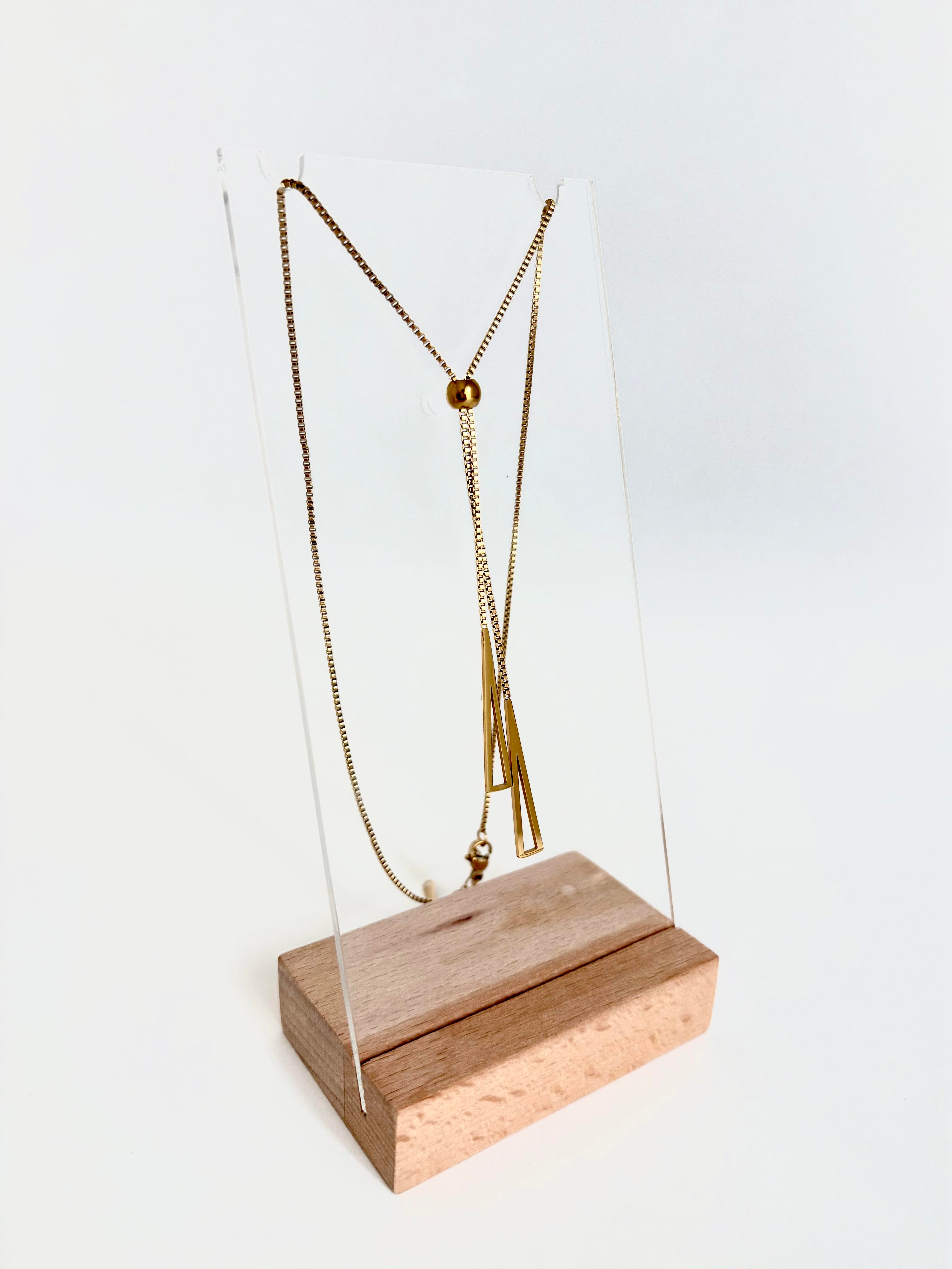 Asansörlü Çelik Kolye