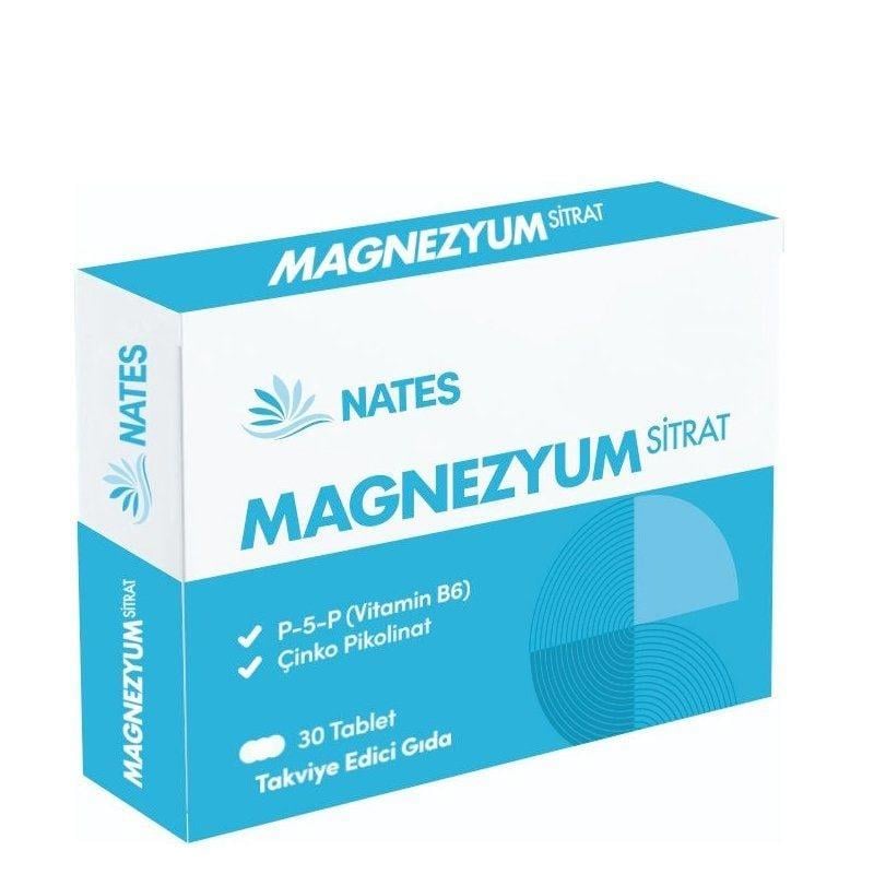 Nates Magnezyum Sitrat 30 Tablet Nates Pharma