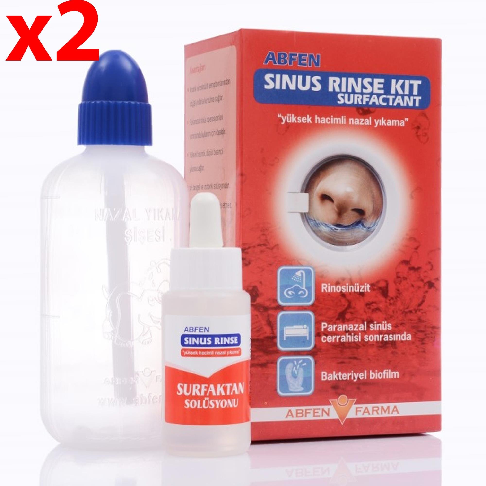 Abfen Sinus Rinse Surfactant (kırmızı) 2 Adet