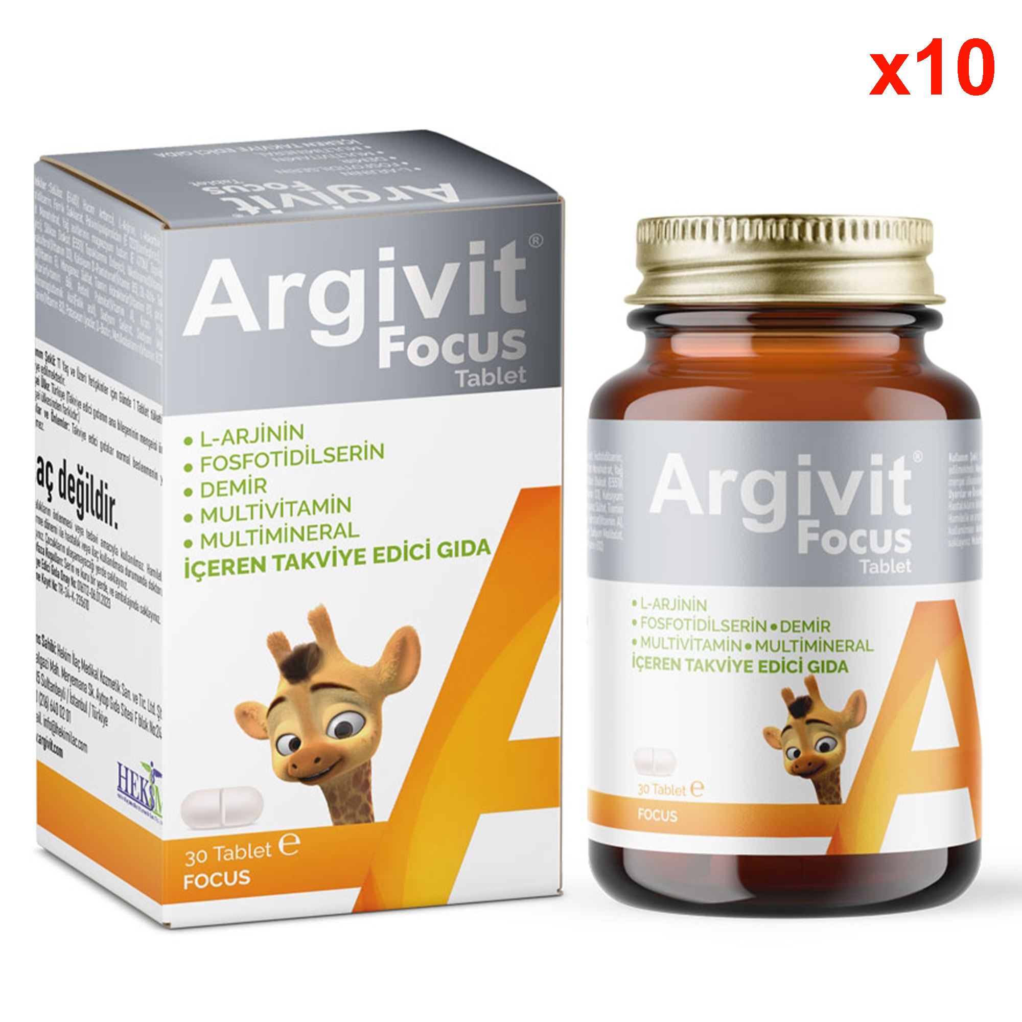 Argivit Focus Tablet 30 Tablet 10 Adet