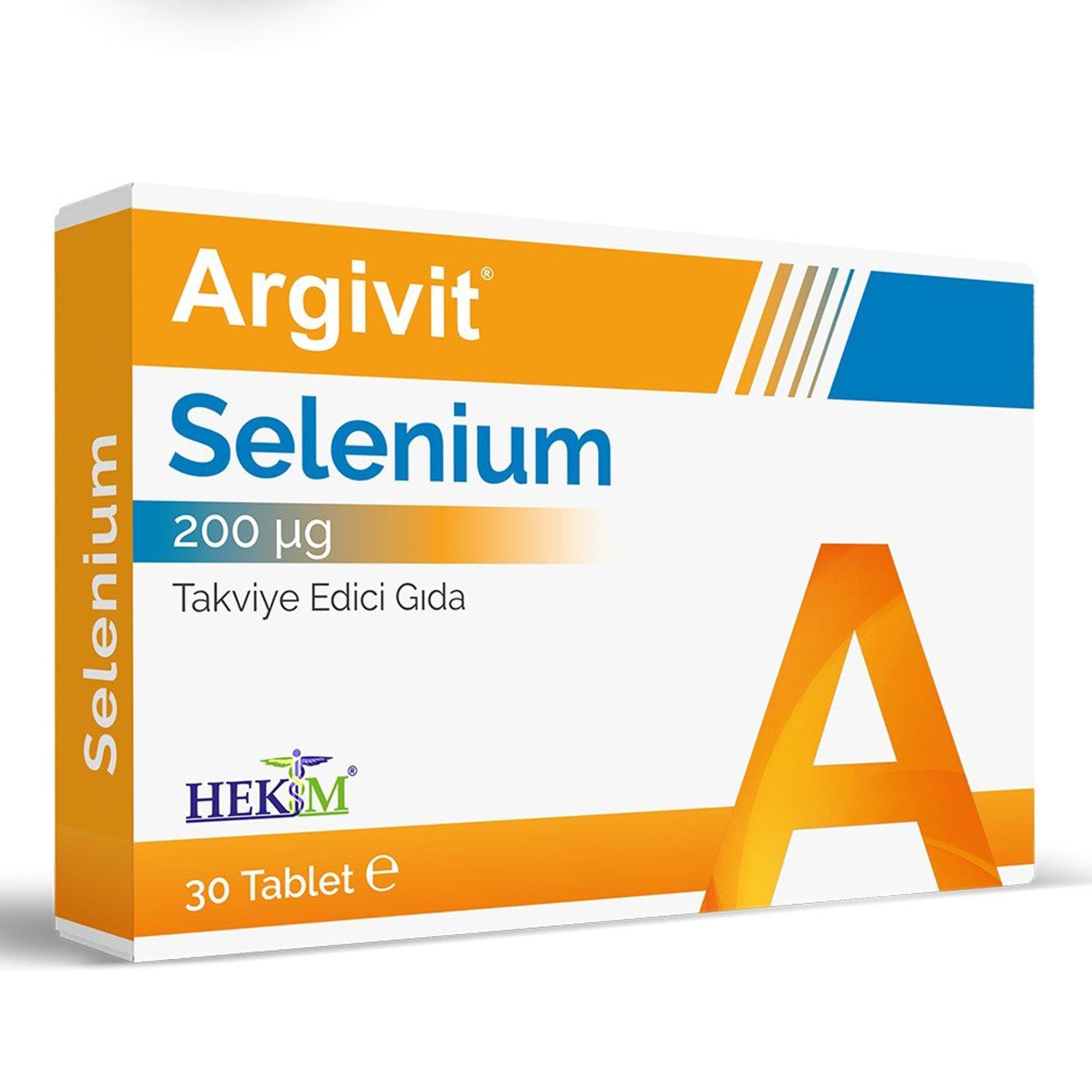 Argivit Selenium, Selenyum Içeren Takviye Edici Gıda 30 Tablet - Aromasız