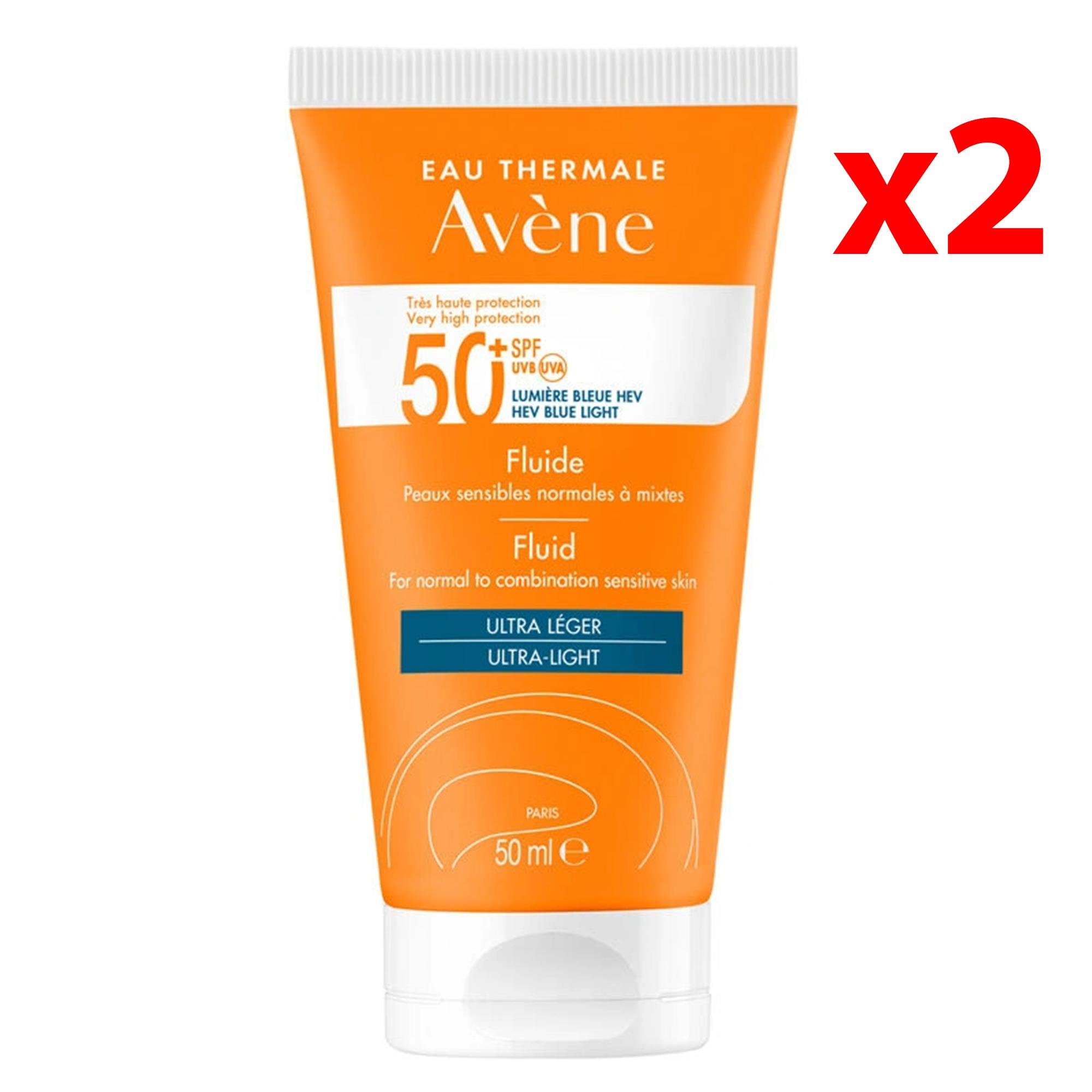 Avene Solaire SPF50+ Fluid Ultra Light 50 ml 2 Adet