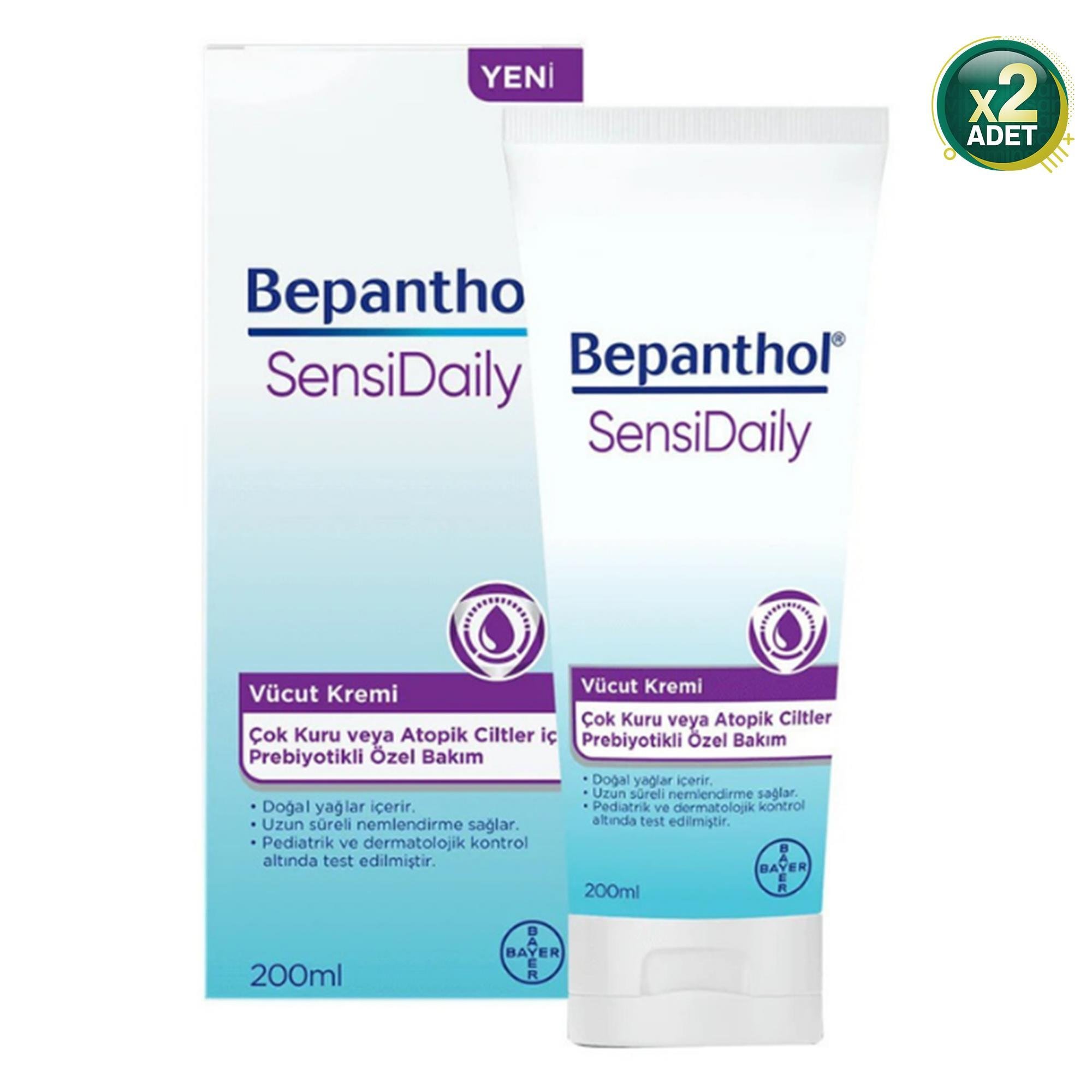 Bepanthol Sensidaily Vücut Kremi 200 Ml 2 Adet