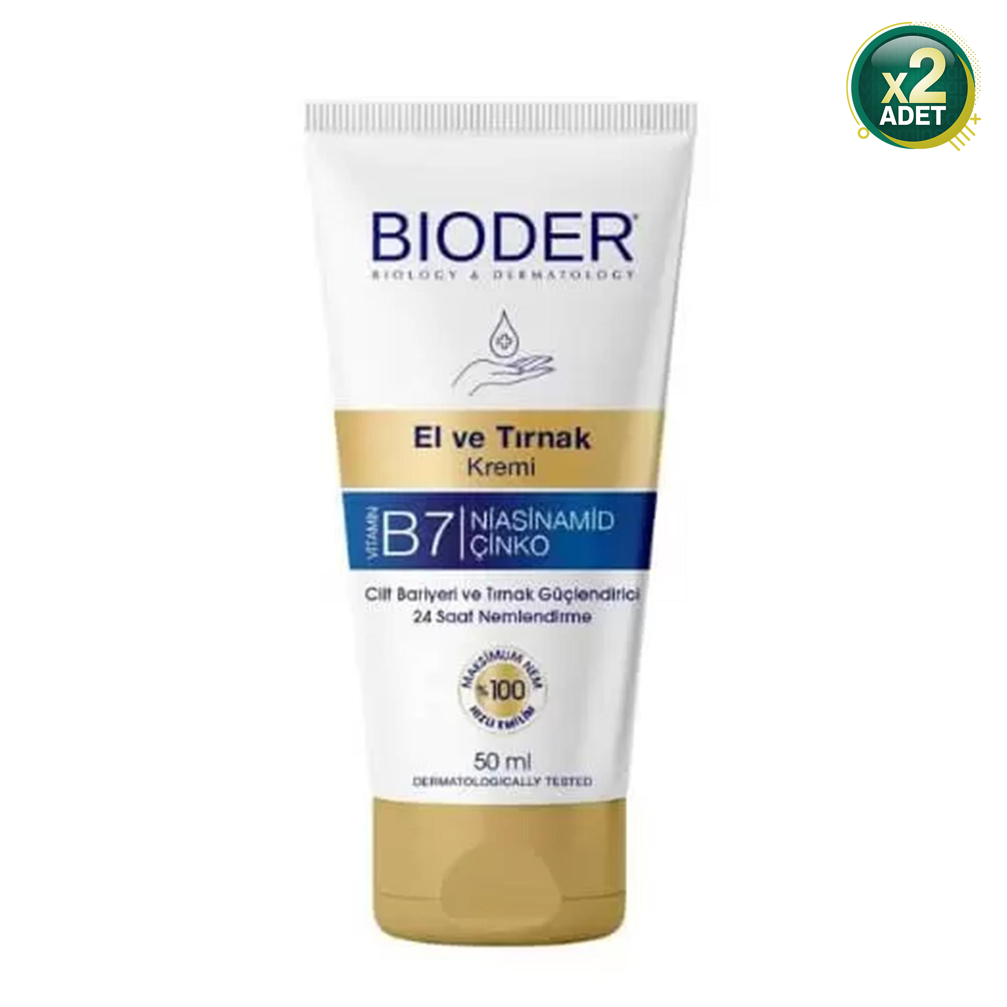 Bioder El ve Tırnak Kremi 50 ml 2 Adet