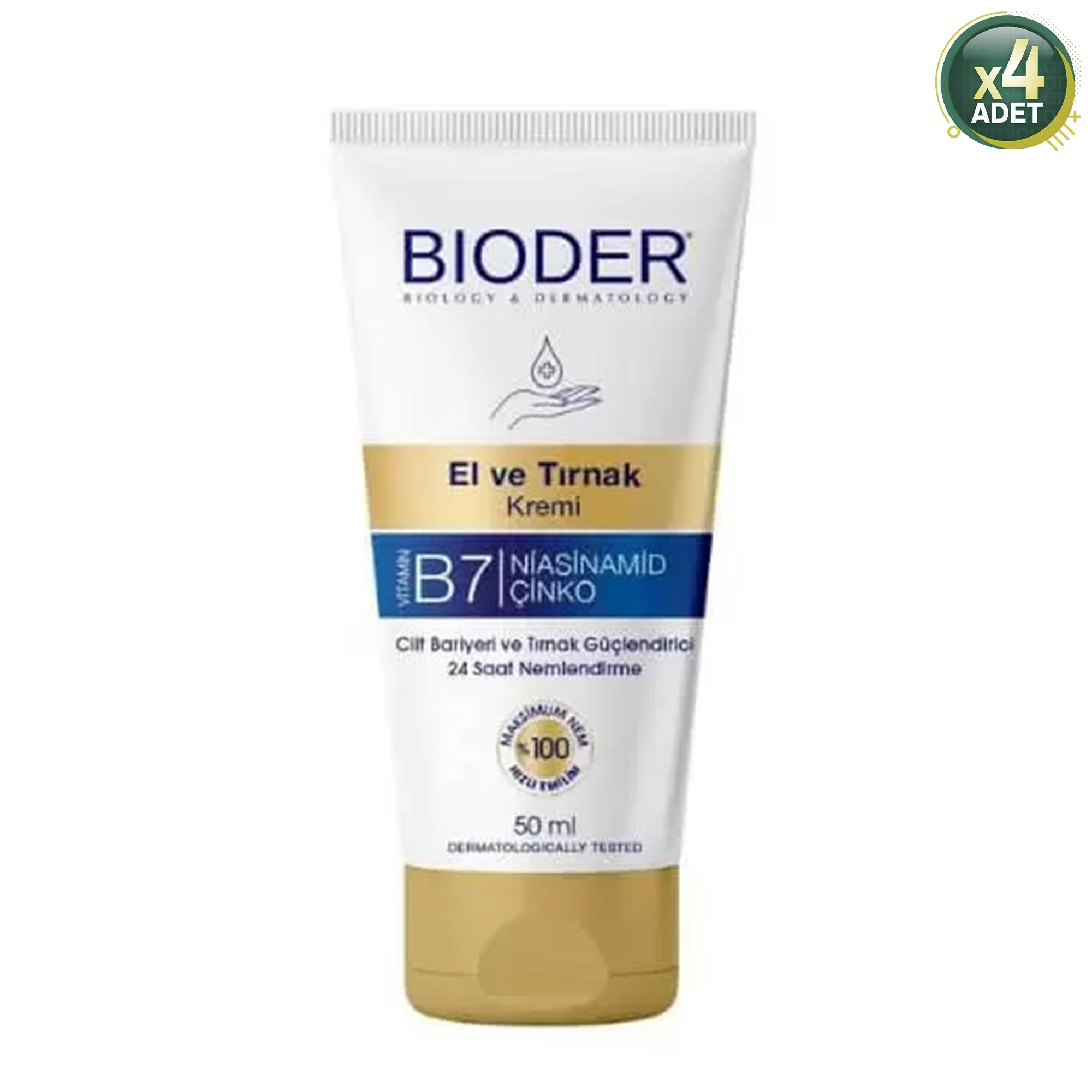 Bioder El ve Tırnak Kremi 50 ml 4 Adet